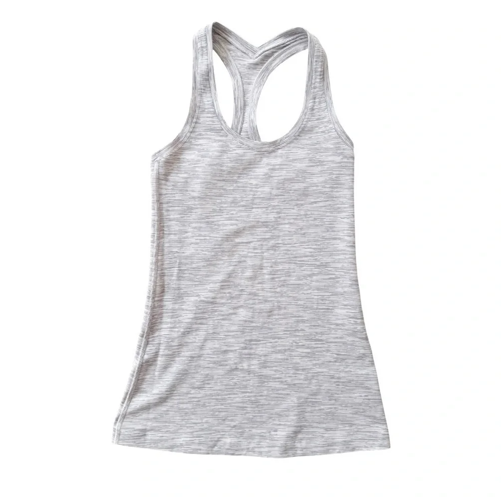 Lululemon Cool Racerback Tank Wee Are From Space Ice Grey Alpine White Size XS